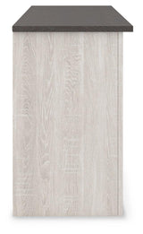 Dorrinson Two-tone 60-inch TV Stand back view