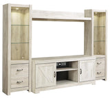 Bellaby large TV stand with adjustable center shelf