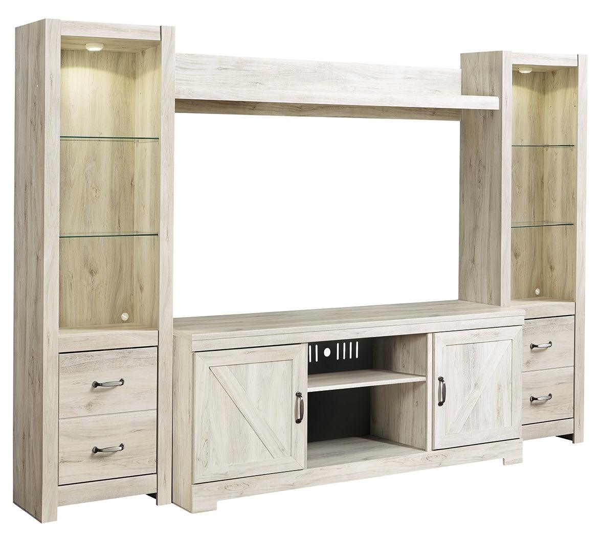 Bellaby large TV stand with adjustable center shelf