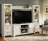 Detailed dimension diagram of Bellaby Entertainment Center