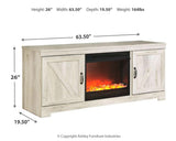 Dimensions diagram of Bellaby Whitewash 63 inch TV Stand