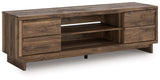 Zadilyn TV stand angled side view