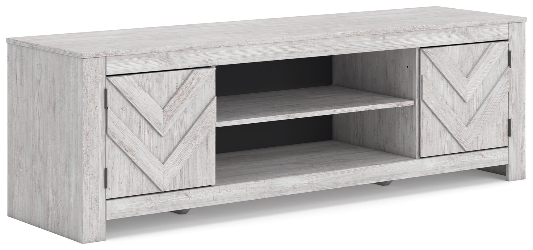 Cayboni TV stand angled side view
