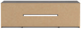 Cayboni TV Stand rear view showing back panel