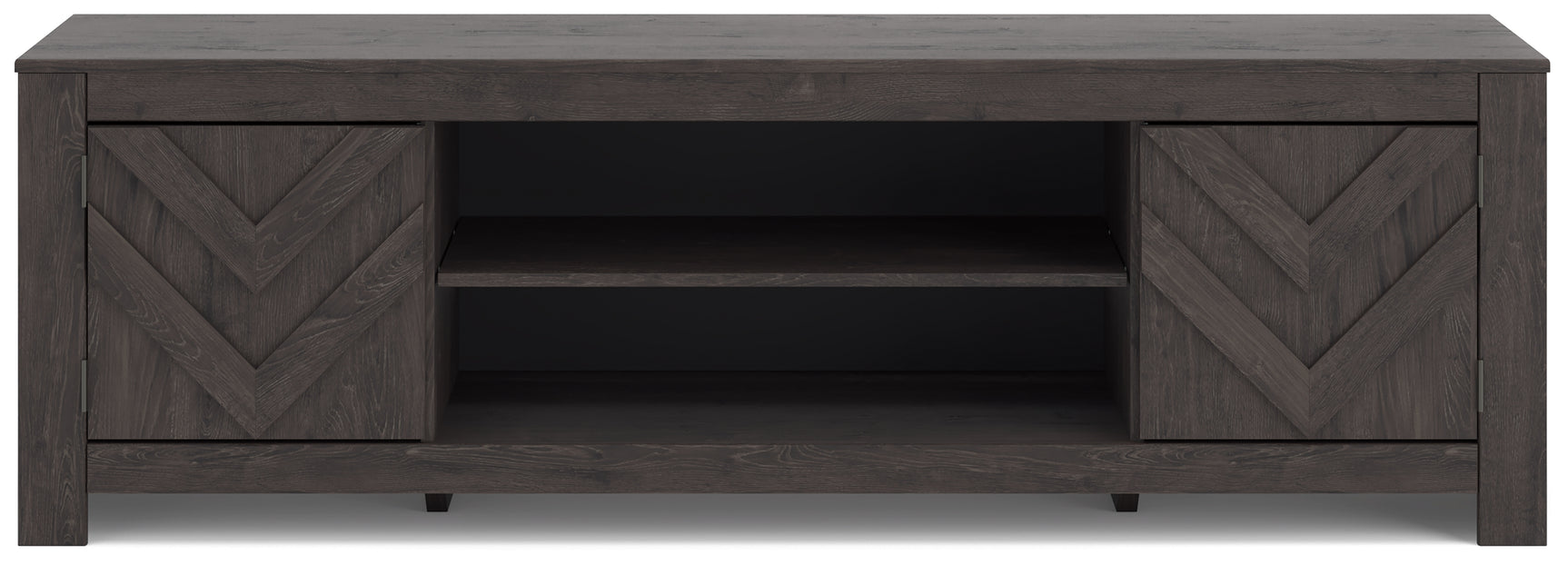 Cayboni TV Stand front view with doors closed