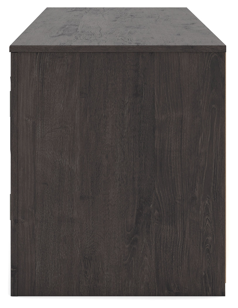 Top view of Cayboni TV stand surface and details