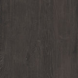 Finish close-up showing dark charcoal oak grain texture