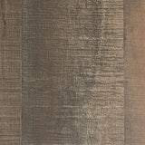 Detail of Trinell Entertainment Center espresso brown finish and hardware