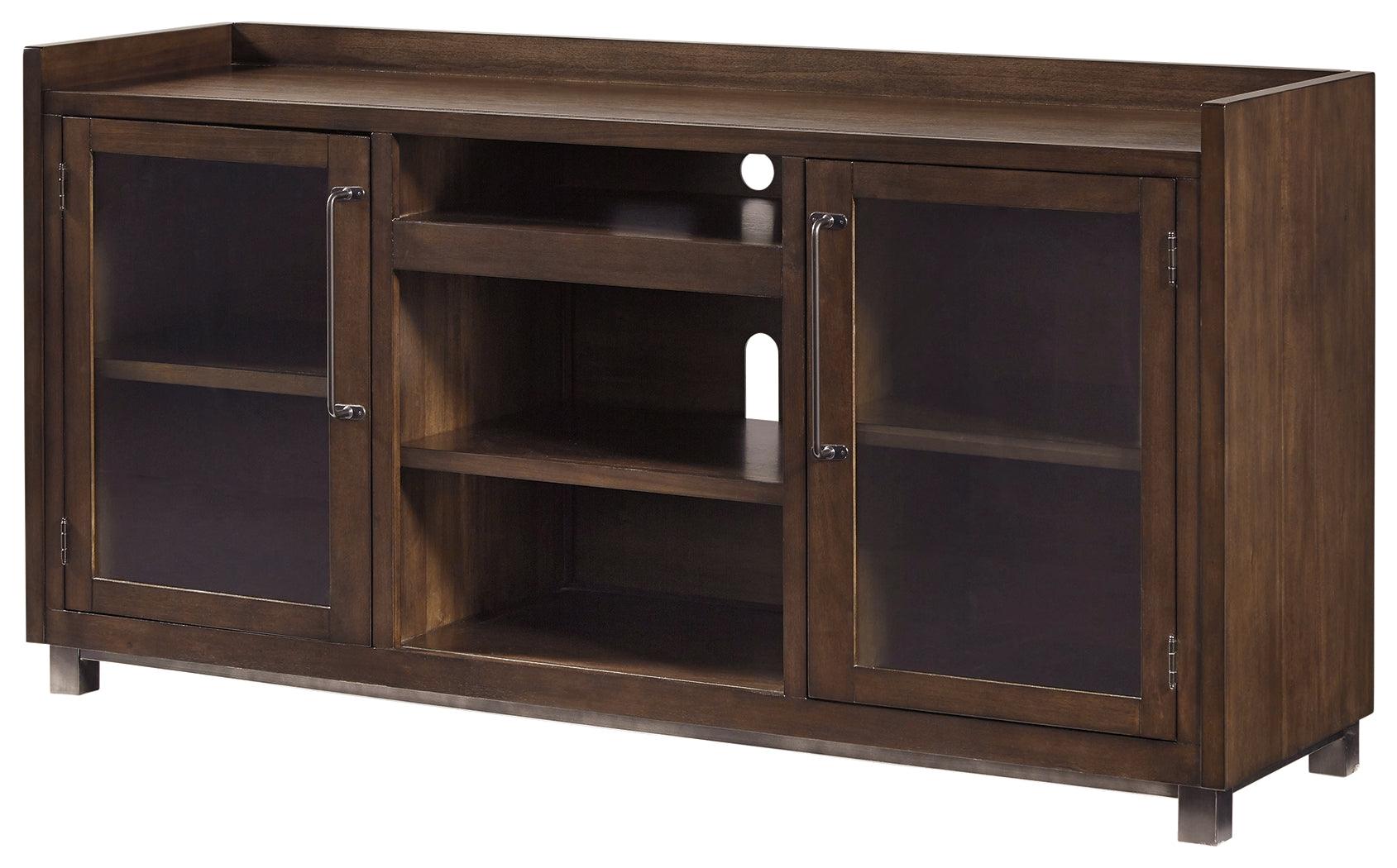 Starmore Brown 70" TV Stand angled corner view