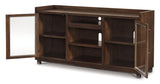 Open storage compartments of Starmore TV stand