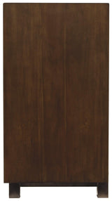 Side profile of Starmore Brown 70" TV Stand