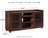Dimension diagram of Starmore 70" TV Stand