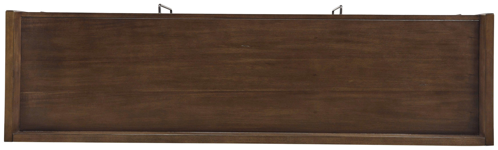 Top view showing shelf layout of Starmore 70" TV Stand