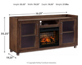 Dimension diagram of Starmore 70 inch TV stand