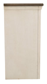 Bolanburg Two-tone 74 inch TV Stand hardware close-up