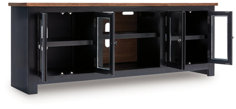Wildenauer TV stand head-on with closed doors