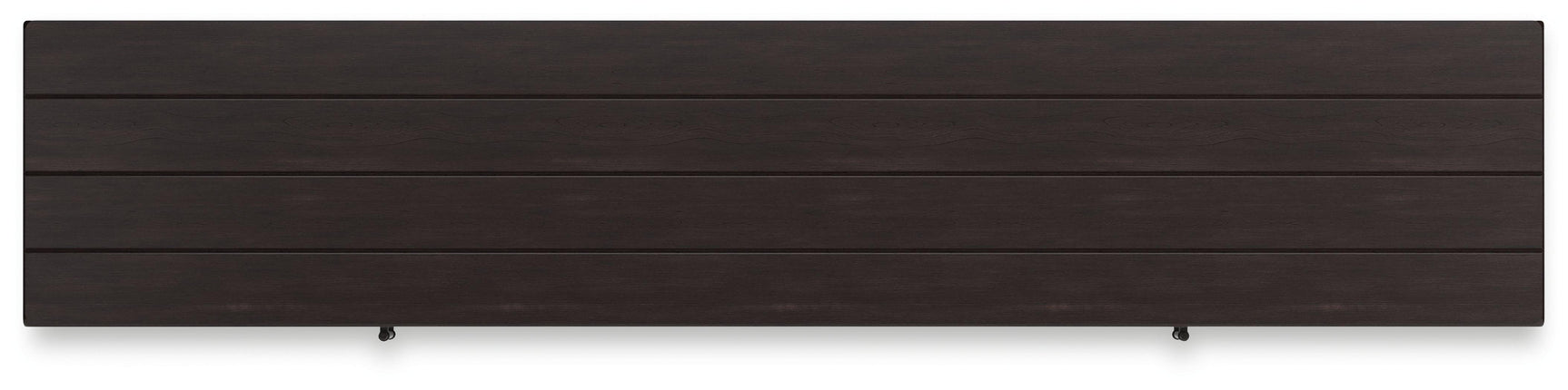 Detailed view of wood planked effect and distressing on Darborn TV stand