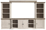 Living room setting with Havalance entertainment center