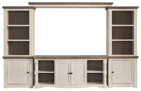 Living room setting with Havalance entertainment center
