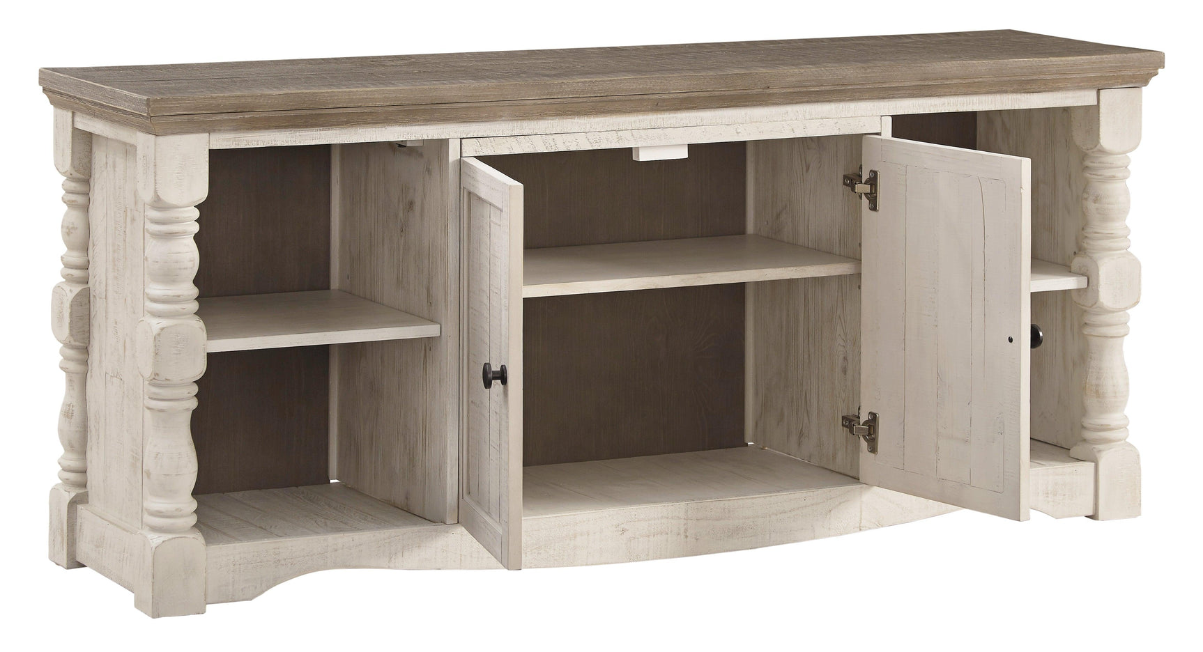 Top view of TV stand surface