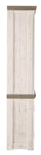 Detail of two-tone distressed finish