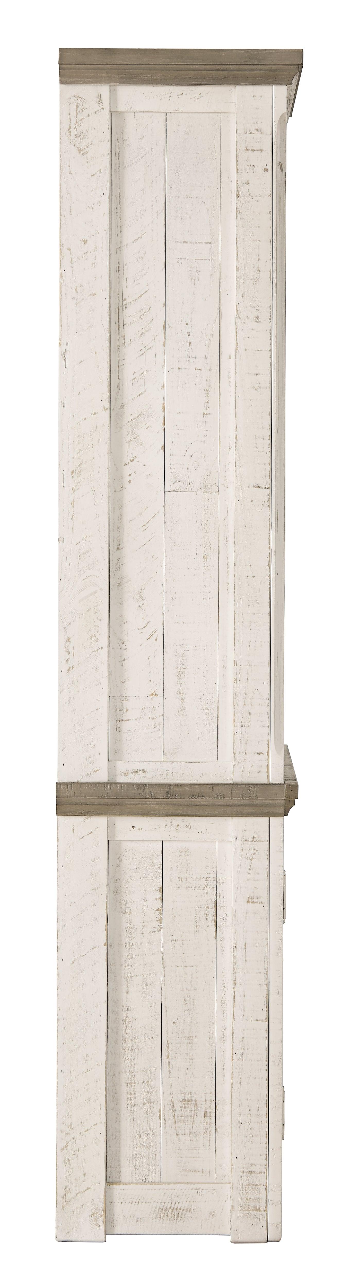 Detail of two-tone distressed finish