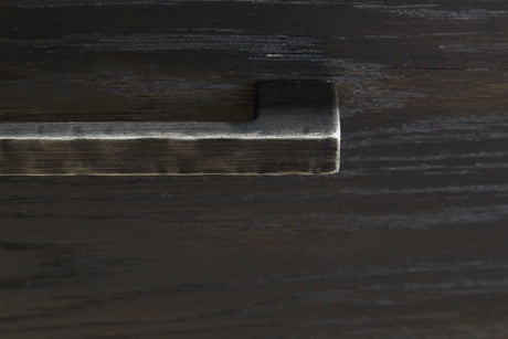 Galliden 80 inch TV stand handle close-up