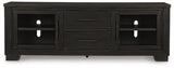 Galliden 80 inch TV stand head-on view