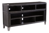Todoe Gray 65-Inch TV Stand side view