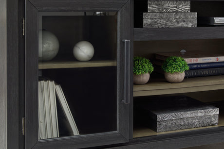Detailed finish of Foyland TV stand surface