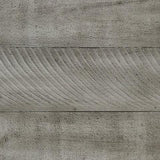Detailed view of Naydell Gray TV Stand wood grain and distressing
