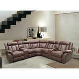 Samuel Reclining Sectional Sofa full room setting