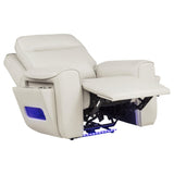 Rojas 3-Piece Dual Power Reclining Sofa Set with Drop-Down Console Greige — product image 8