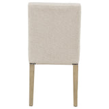 Naser Parsons Side Chair Set of 2 in Beige and Light Oak — product image 8