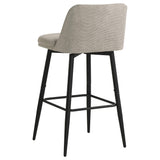 Mellor Slate Brown Fabric Upholstered Swivel Bar Chair Set of 2 — product image 6