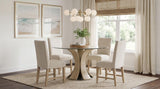 Naser Parsons Side Chair Set of 2 in Beige and Light Oak — product image 15