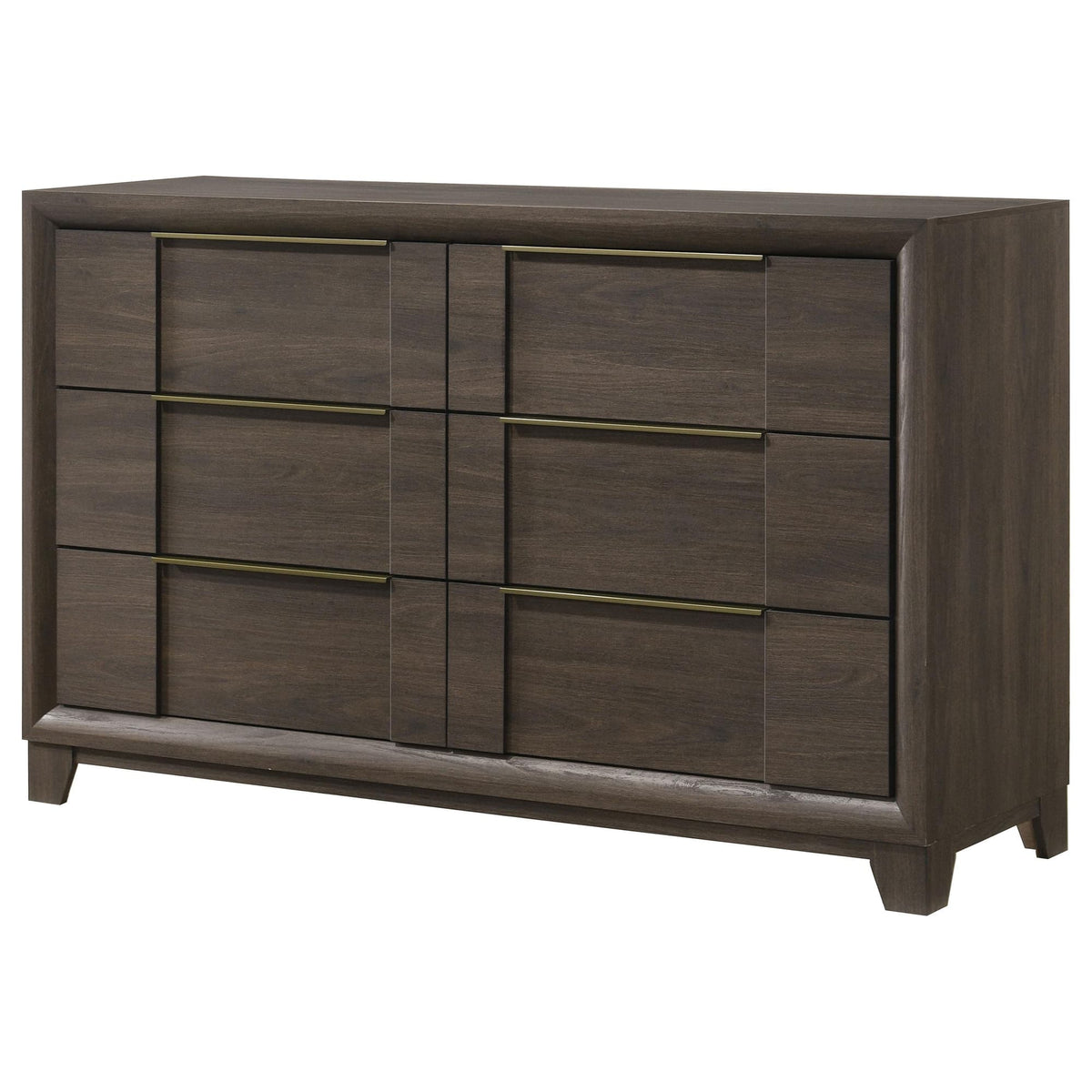 Farre 6-Drawer Dresser Dark Brown — product image 4