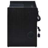 Furda 2-Drawer LED Nightstand Bedside Table with Speaker Black Ash — product image 5