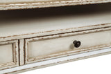 Realyn White/Brown Coffee Table with 2 End Tables — detail view