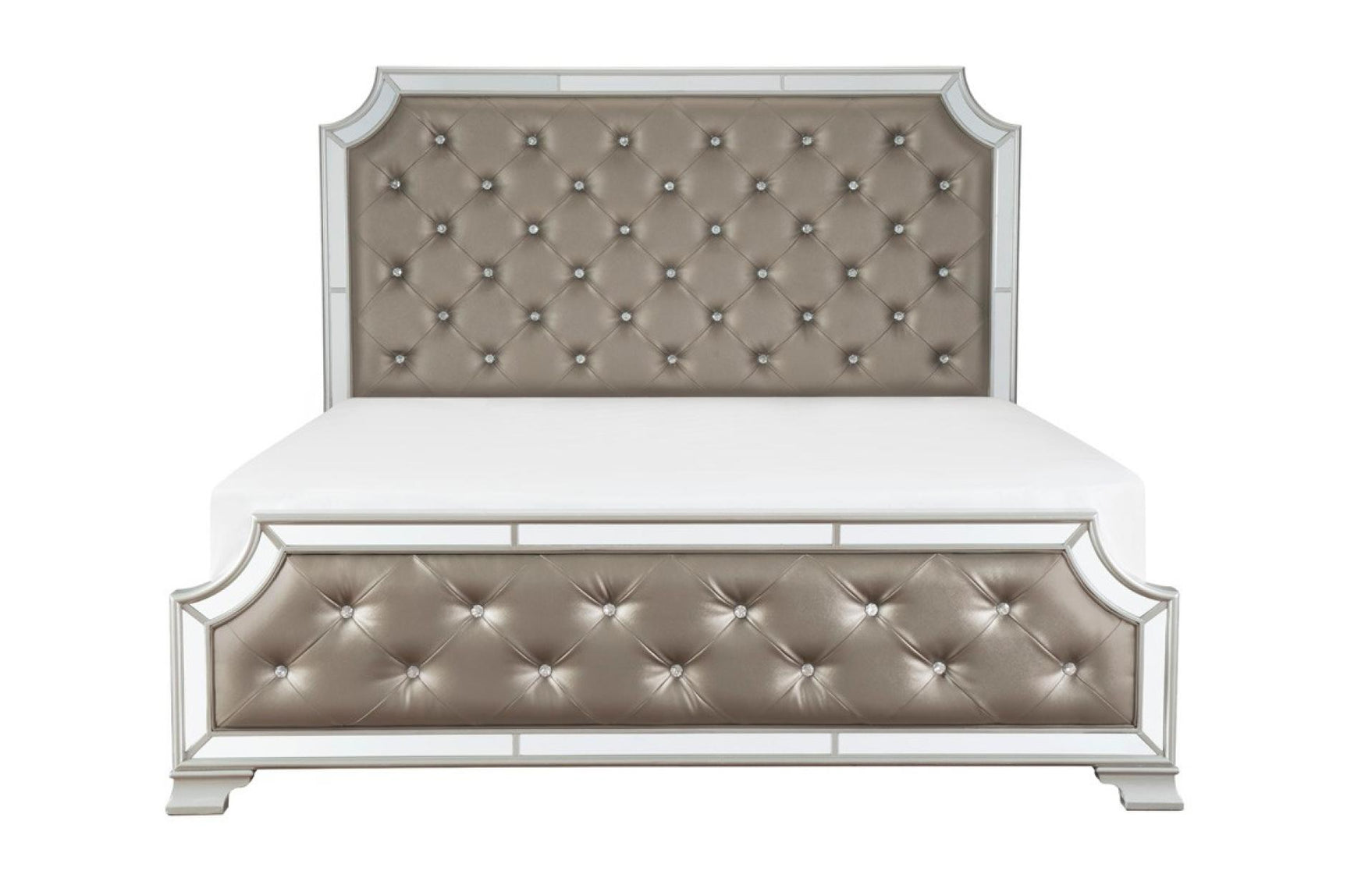Avondale Gray Upholstered Tufted Panel Bedroom Set