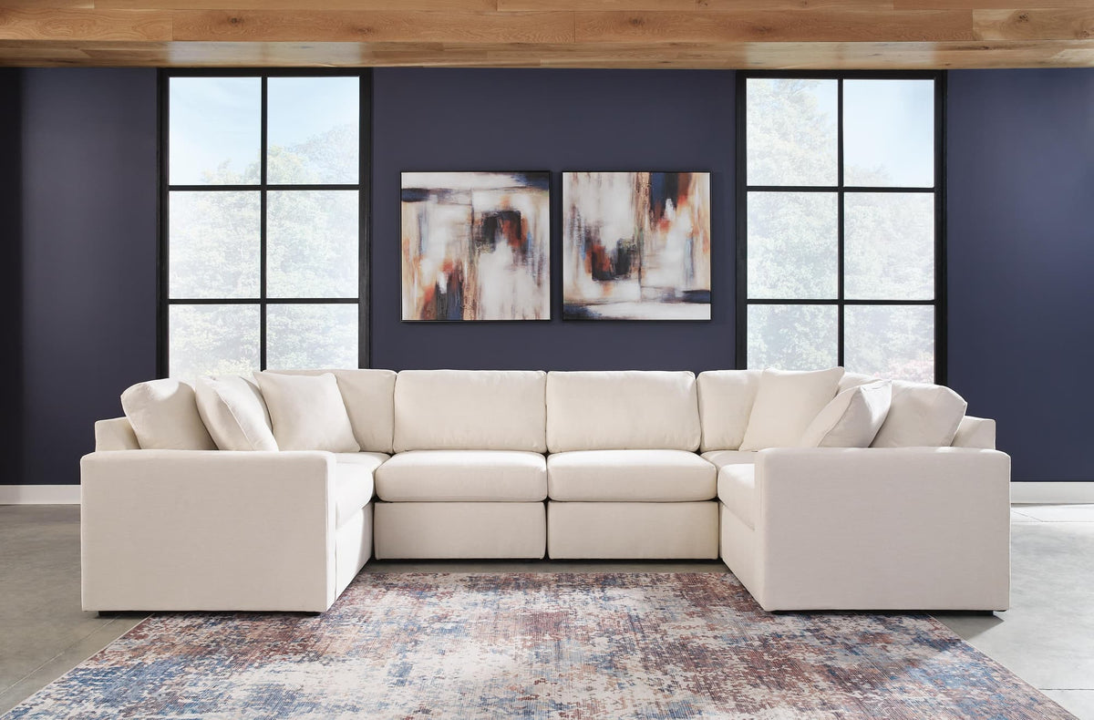 Modmax Oyster 6-Piece Sectional with Ottoman — product view