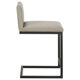 Vardon Genuine Leather Tan Counter Height Chair Set of 2 — product image 8