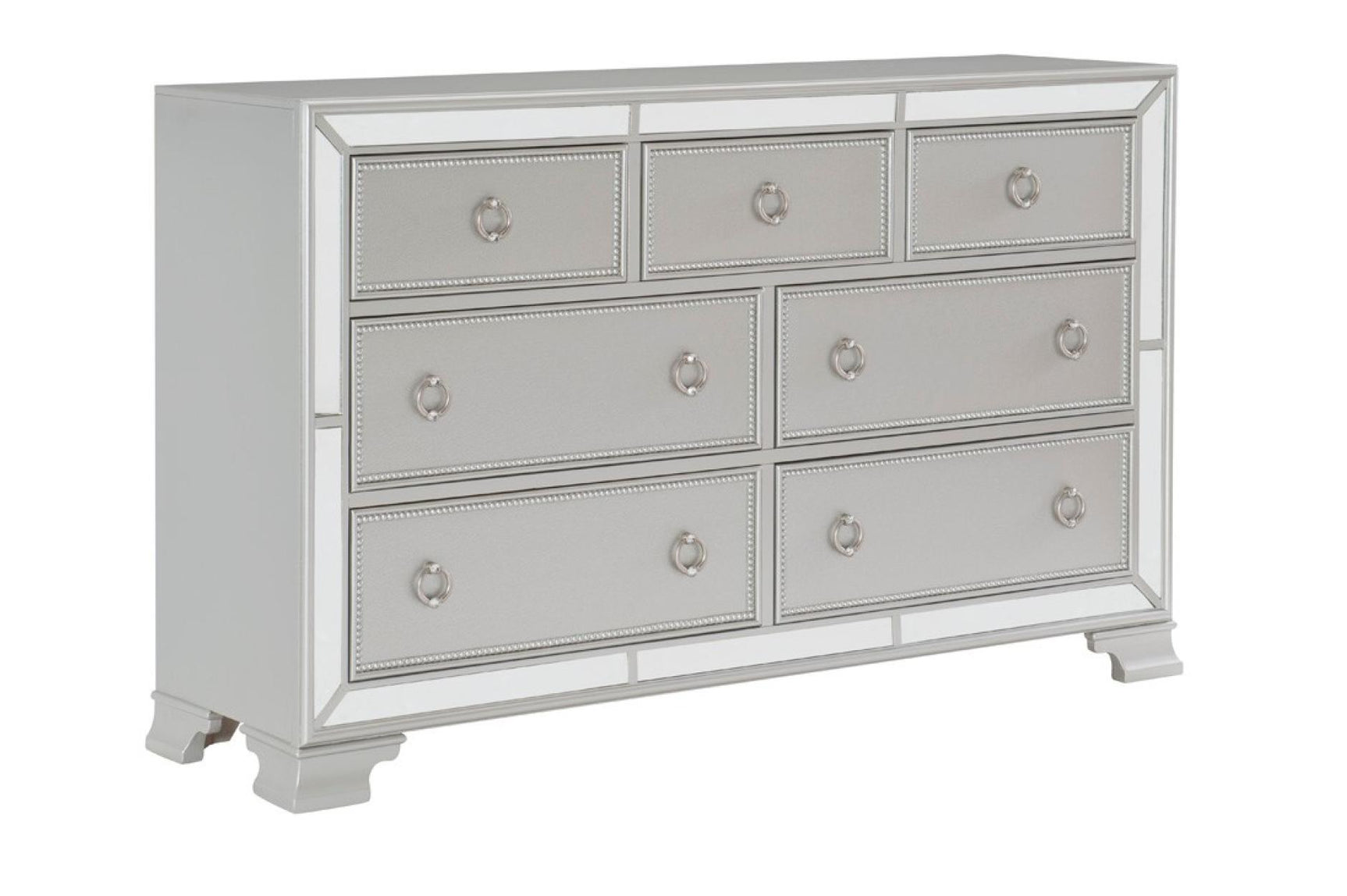 Avondale Gray Upholstered Tufted Panel Bedroom Set