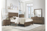 Corbin Brown Panel Bedroom Set bed side view