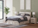 Lawroy Light Natural Queen Panel Storage Bed — product image 2