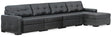 Brindley Fog 4-Piece Sectional with Ottoman — product image 2