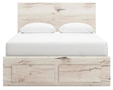 Lawroy Light Natural Queen Panel Storage Bed — front view