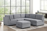 Side view of Sam Gray Modular Sectional sofa