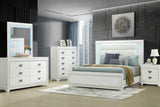Aanya White LED Dresser & Mirror - Ella Furniture