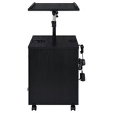 Lerma 1-Drawer Adjustable Tray Top Nightstand with Speaker Black Ash — product image 10